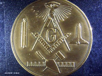 Coins - Circulated - Masonic Bronze Token -St. Paul's Lodge 1973