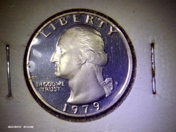 Coins-un-Circulated -1979 'S'  Proof - 3  Washington Quarters