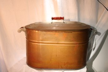 Vintage Revere Copper And Brass Incorporated Wash Boiler , Still Has Instruction Tag