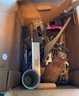 Assorted Tool Lot, Levels, Augers, Hand Saw, Etc.