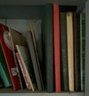 Lot Of Books In Bookcase, 3 Shelves