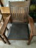 3  Mission Style Oak Chairs