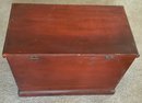 Red Grain Painted Dovetailed Lift Top Pine Box