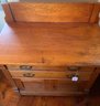 Oak Commode With 2 Drawers And 2 Doors