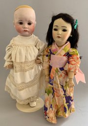 2  Bisque Artist Dolls