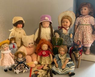Lot Of 12 Assorted Modern Dolls