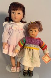 2  Modern Kathe Kruse Dolls