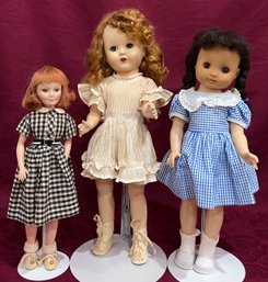 Lot Of 3 Vintage Dolls