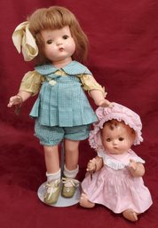 Lot Of 2 Composition Dolls