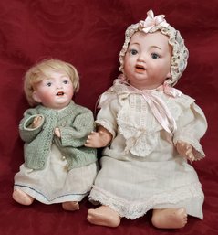 Lot Of 2 Japanese Bisque Dolls