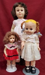 Lot Of 3 Vintage Dolls