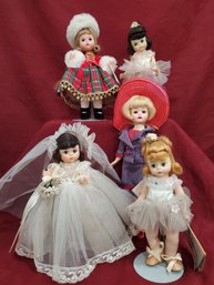 Lot Of 5 Vintage Dolls
