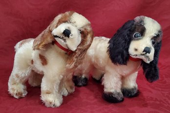 Lot Of 2 Vintage Steiff Mohair Dogs