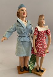 2  Circa 1940 Artist Dolls