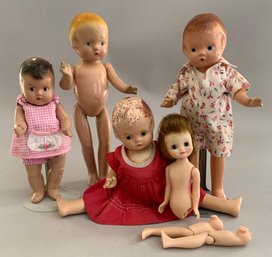 Lot Of 4  Compo Patsy Family Dolls
