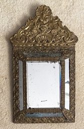 Small Louis XIV Style Repousse Mirror