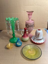 Estate Collection Seven Art Glass Wares