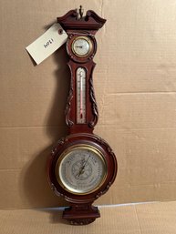 Airguide Instrument Company, Chicago Illinois, Georgian Style Barometer/Thermometer