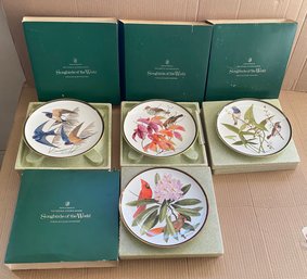 Four (4) Franklin Mint 'Songbirds Of The World' Porcelain Cabinet Plates - Arthur Singer