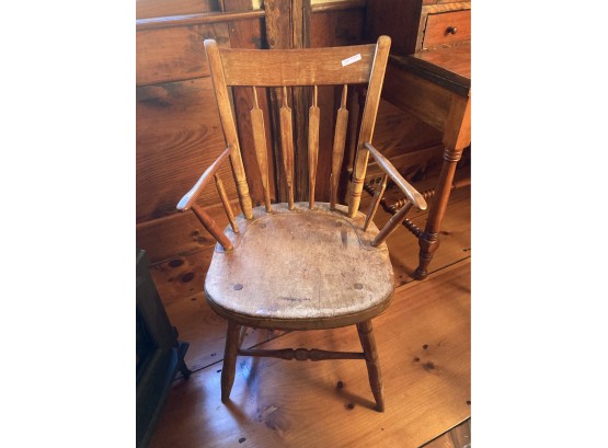 Nice American Country Arrowback Windsor Armchair, Excellent Patina
