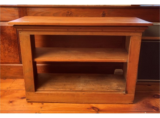 American Country Style Pine Two Shelf Open Bookcase
