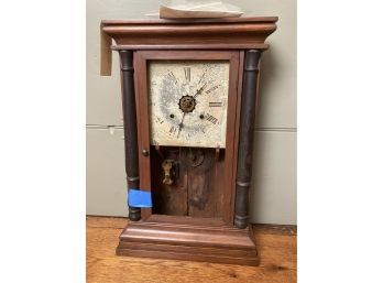 Antique American Country Mantle Clock, For Parts