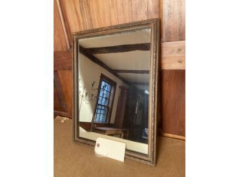 Small Nicely Carved Wood Framed Wall Mirror
