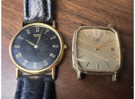 Seiko Quartz 5Y30-7000 And 6532-5290 Watches #1498 