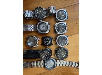 10x Men's Timex Diver Rally Race Watch Lot
