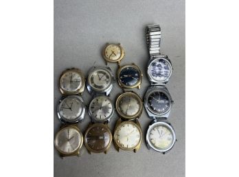 13x Vintage Timex Electric Watch Lot