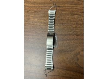 Seiko Stainless And Black Watch Band Bracelet