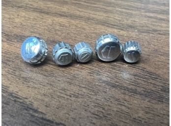 5x Stainless Tag Heuer Watch Crowns