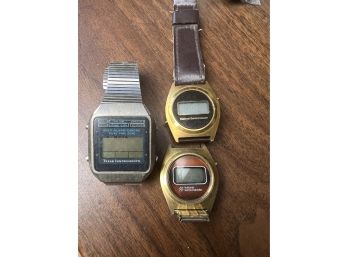 National Semiconductor And Texas Instruments Digital Watches