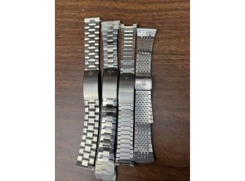 4x Bulova Accutron Watch Bracelet Band Stainless Steel