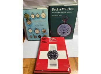 3x Pocket Watch And Swiss Watch Books