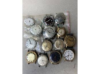 Misc Timex Watch Lot England Dynabeat Indiglo