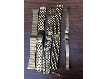 5x Seiko Gold Tone Watch Bracelets Bands