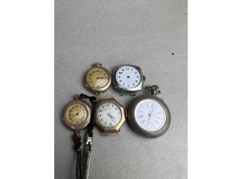 5x Pocket Watch Lot