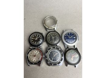 Dive Watch And Parts Lot