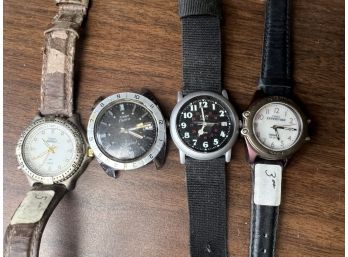 4x Timex Indiglo Expedition Dynabeat Watch Lot