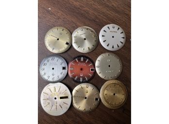 9x Bulova Accutron Watch Dials