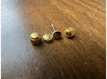 4x Omega Gold Watch Crowns