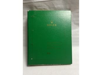 Rolex R-6 Service Manual Parts Catalogue