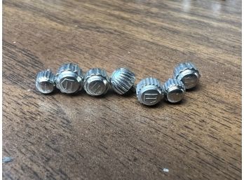 7x Stainless Tag Heuer Watch Crowns