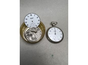 Ingersoll Reliance Pocket Watch Movement Parts Dial