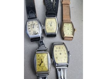5x Deco Wristwatch Lot