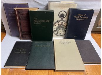 9x Watch And Watchmakers Books