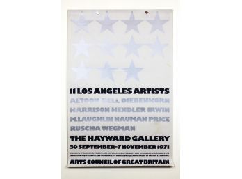 Poster- 1971 Hayward Gallery- Bell Altoon Diebenkorn Ruscha (malcolm Lauder)