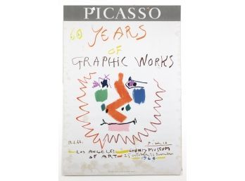 Poster- 1966 Picasso '60 Years Of Graphic Works' LACMA Los Angeles County Museum
