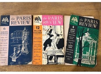 3x Early Paris Review 1953- #4, #6, And#12